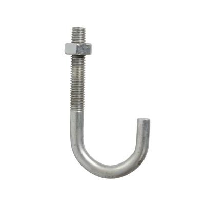 China Anti-Corrosion Hot Dip Galvanized 24 m12 m24 Inch High Tensile Bases Long Bent Type Concrete J Hook Anchor Bolts for sale