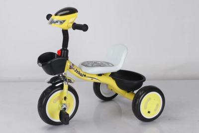 China Bicicleta de tres ruedas para niños de acero al carbono con música y triciclo inteligente ligero en venta