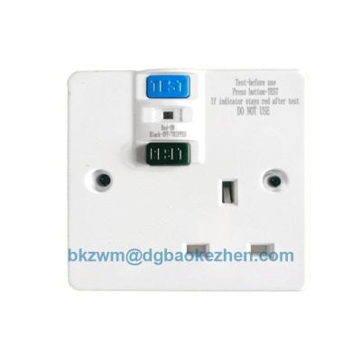 China Residential / General-Purpose BKZ0130PW single plastic RCD socket for sale