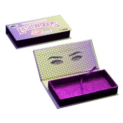 China Recycled materials eyelash box 25 mm mink custom 3d mink magnetic eyelash packaging box for sale