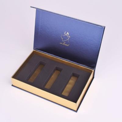 China Recyclable Custom Lipstick Packaging Box With Magnetic Folding Paper Box Cosmetic Boxes for sale