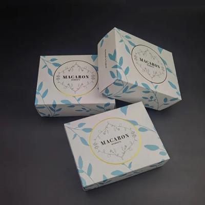 China Recyclable Custom Folding Macarons And Cupcakes Food Packaging Cartons Box for sale