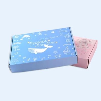 China Recycled Materials Printed Product Packaging Gift Folding Corrugated Paper Box for sale