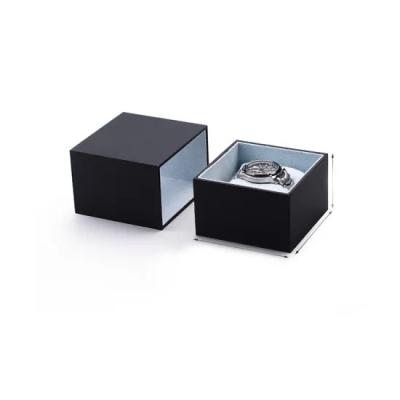 China Recycled Materials Velvet Logo Ring Paper Boxes Custom Luxury Jewelry Box Packaging for sale