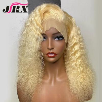 China Jerry Curl JRX Jerry Curl 613 Brazilian Hair 13x6x1 T Part Lace Wigs Blonde Wigs For Black Women With Transparent Lace Baby Hair for sale