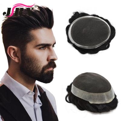 China JRX Hair 100% Indian Human Hair Wig For Men With French Lace Australia Design Low Cut Hair Men Hairpiece for sale