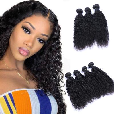 China Wholesale Seller Durable Double Drawn Curly Hair Unprocessed Brazilian Kinky Curly Hair Extension for sale