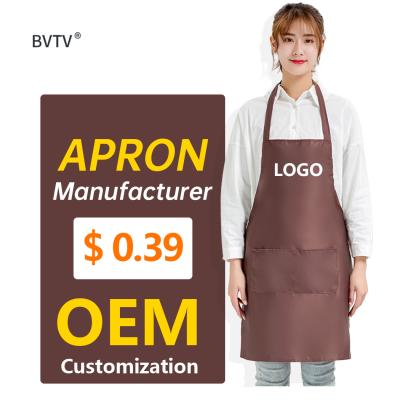 China Fashionable Make OEM Wholesale Cheap Chef Aprons Manufacturer BBQ Kitchen Aprons for sale