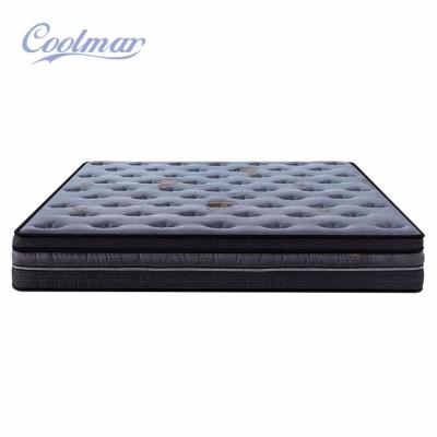 China Customized purplish blue queen size soft high end luxury hotel foldable memory foam box spring for sale