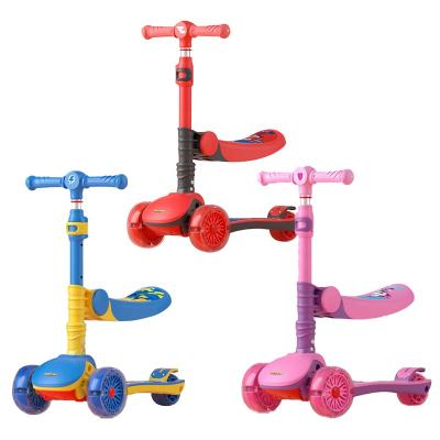 China Popular manufactures supply new design cheap kids plastic flexible adjustable scooter with seat kids kick scooter for sale