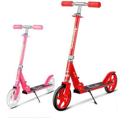 China Road Children's Scooter Two Wheeled Big Child Teenager Folding Scooter Boy Girl Single Pedal Scooter for sale