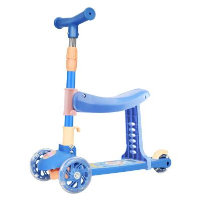 China Hot sale 3 road wheels with led kids scooter light foot scooter for baby kids scooter for sale