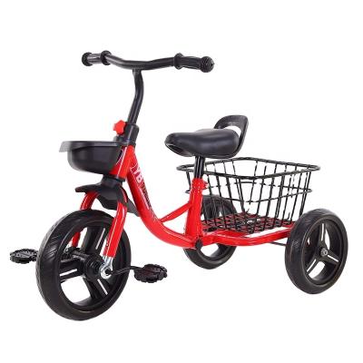 China Hot Selling China Road Baby Kids Tricycle 3 Wheel Bike For 3-6 Years Child Baby Tricycle With Metal Basket for sale