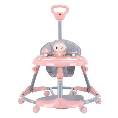 China Fashionable Kid Strollers Walker Music Toy Toddler Round Ride on Car Learning Jumper 3 in 1 Baby Walker Trolley Walker Rocker Chair for sale