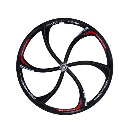 China Road Cycling/MTB/BMX Mag Alloy Bicycle Wheel Gear Bicicleta Track Bike Wheel Integrated 6 Hole Spoke Wheel for sale