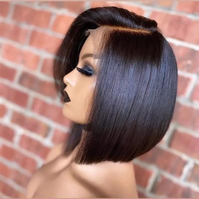 China Deep Wave 13x4 Lace Front Bob Human Hair Wigs 13x4 Closure 4*4 Water Wave Bob Wig Glueless Afro Kinky Cheap Curly Bob 10A Grade Lace Front Wig 10A for sale