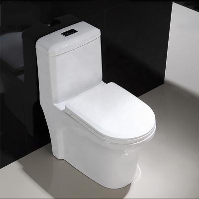 China Double-flush Siphonic Luxury Modern Floor Standing Ceramic One Piece Toilet for sale