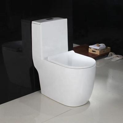 China Popular Ceramic Double-Flow Bathroom White Can Be Customized Wash Down / Siphonic One Piece Toilet for sale