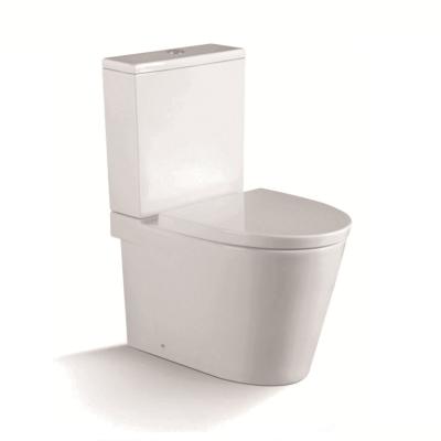 China Factory Wholesale Price Big Outlet Ceramic Double-Flow Hole Bathroom Gravity Two Piece Toilet Bowl for sale