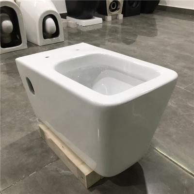 China One Piece Western Double-Flow Wall-hung Comfortable And Special Rimless Ceramic Toilet With Optional Accessories for sale