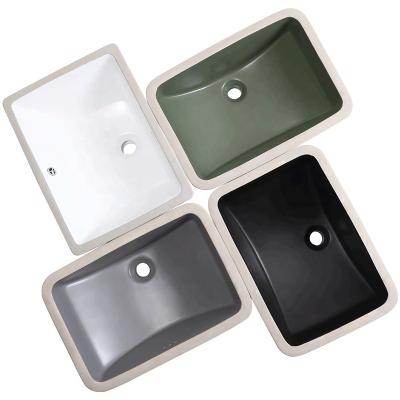 China SONGCI Easy Clean Sanitary Ware Hotel Modern Matte Green /Black/ Gray Color Undercounter Wash Hand Basin for sale