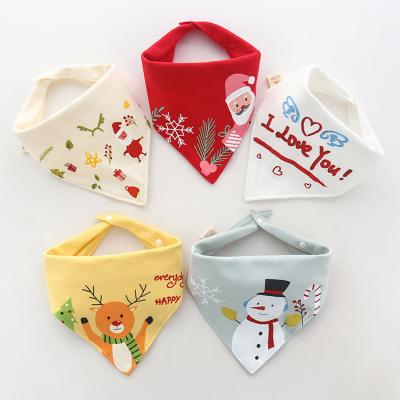 China Stocked Cotton Christmas Pet Bandana Dog Triangle Bibs Scarf Accessories For Dog Cats for sale