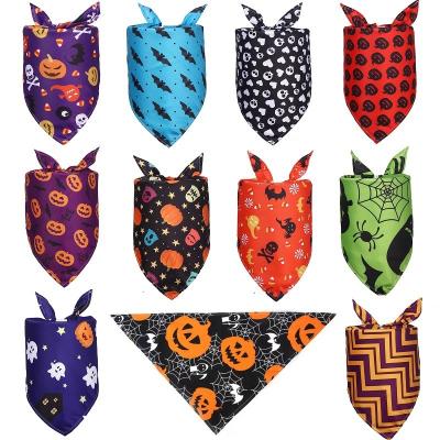 China Stocked Yiwu Pet Supplier Holiday Pet Bandanas Thanksgiving Christmas Halloween Dog Bandana For Pets Birthday Scarf for sale