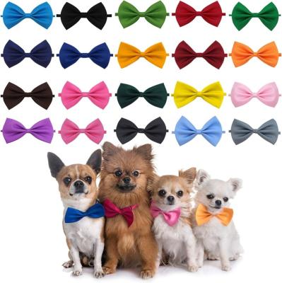 China Wholesale Custom Cat Collars Dog Bow Tie Adjustable Quick Release Pet Grooming Accessories Supplier Puppy Ties Assorted Colors for sale