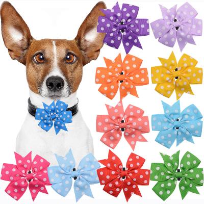 China Professional Factory Stocked Pet Bowties Collar Dog Bowknot Bow Neck Ties Costume Dog Neck Bows For Birthday Holiday Festival Party for sale