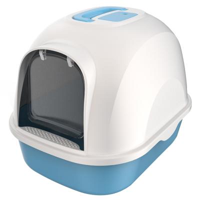 China Durable Cat Toilet Automatic ABS Maintenance Products Pet Bestseller Large Space Fully Enclosed Cat Litter Box With Trays Scoop for sale