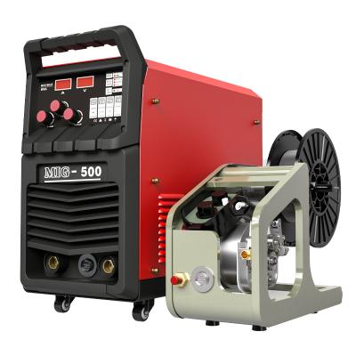 China Industrial and economical price gas protection double inverter IGBT module MIG welder welding machine NBC MIG-500 for sale