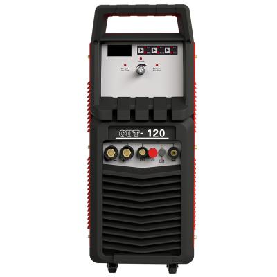 China 1-35mm 380V red color made in SHANGHAI 120A inverter plasma cutter for 1-35mm metal plate cutting for sale