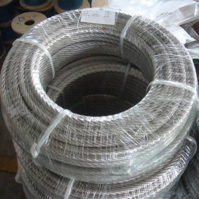 China 7x7 316 Stainless Steel Wire Rope Steel Wire Cable  AISI 201/304/316 for sale