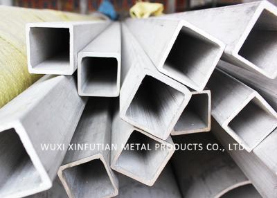 China Square Shaped Stainless Pipe Welding , Weldable Steel Tubing Bright Finish for sale