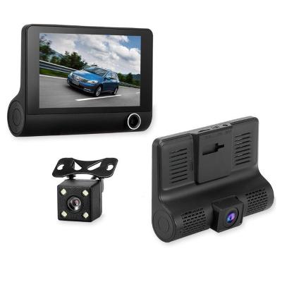 China Parking Monitor 2021 Para Camara De Seguridad 3 Lens Camera Auto Dashboard (Optional) 4 Inch DashCam Vehicle Camcorder Car DVR 1080P Dash Cam Black Box for sale