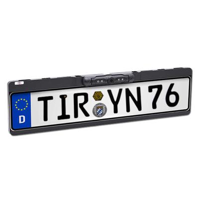 China Waterproof Universal European Car Number Plate Frame Mount Waist Rear View License Car License Plate Reverse Backup Camera for sale