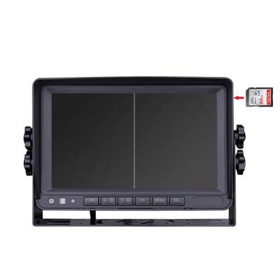 China 720P Picture Shockproof Car DVR Quad Inch AHD Video Monitor 7 Screen Split Car TFT LCD Monitor For Truck Tractor for sale