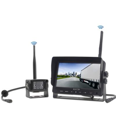 China 7inch TFT LCD Waterproof Wireless Backup Camera Car Truck Reverse Camera for sale