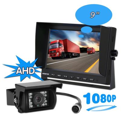 China 9 Inch Remote Control 24 Volt Auto Car Parking Camera System Roof Mount Reverse Backup Monitor for sale