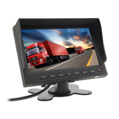 China 7 inch 24V lcd hd remote control monitor for bus, truck, trailer, car for sale