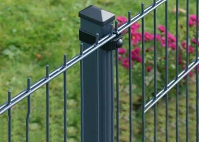 China Kundengerechter doppelter Schleifen-Draht-Zaun 656 Mesh Fencing 1.8*2.2m zu verkaufen