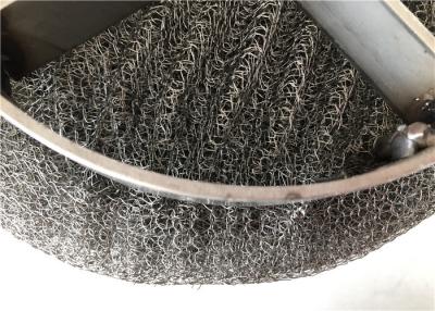 China Air Purification Wire Mesh Demister Pad Knitted / Plain Weave Round Hole for sale