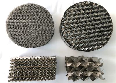 Κίνα Corrugation συσκευασίας πύργων μετάλλων υψηλής ικανότητας αντίσταση διάβρωσης επιφάνειας προς πώληση