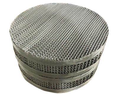 China Stainless Steel 304 Knitted Wire Mesh 250y Metal Structured Packing for sale