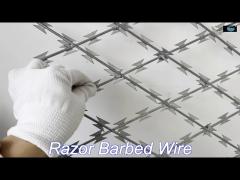 coil pvc coated bto-22 3 clips razor barbed wire q195