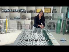 Galvanized  / Pvc Coated Temporary Chain Link Mesh Fencing Removable Fence