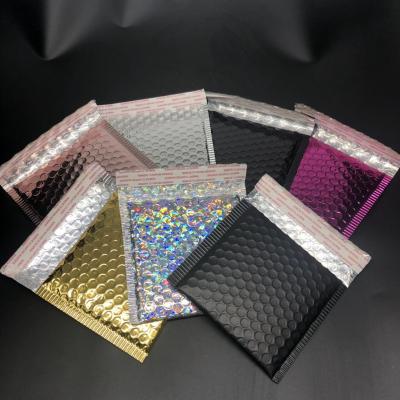 China Mail/Courier/Express/Packaging Silver Laser Mailing Envelope Fast Mail Bags Waterproof Messenger Bags Bubble Mailers Padded Bubble Gift Packaging Bag for sale