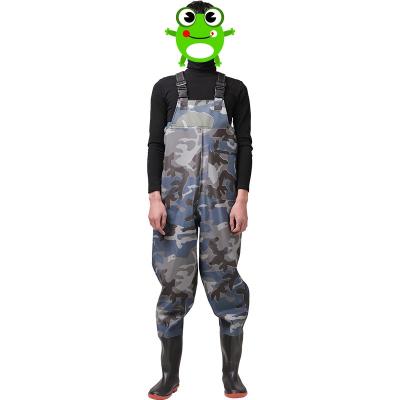 China Durable FAST BIG Boot Rubber Fishing Waders With Bootfoot Insulated Breathable Waders for sale