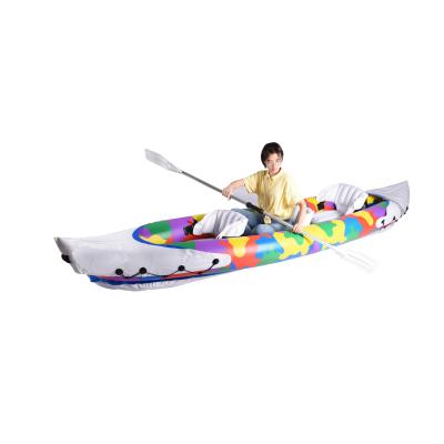 China Outdoor water fun watersport BIG FAST wakeboard water rafts K2 inflatable kayak boat kayak boat with oars compressor for fishing recreation recreation for sale