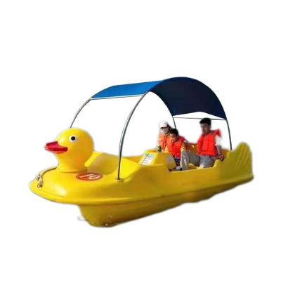 China Yellow FRP watersport BIG FAST wakeboard Duck Shape water game amusement entertainment equipment paddle kayak leisure pedal boat for sale